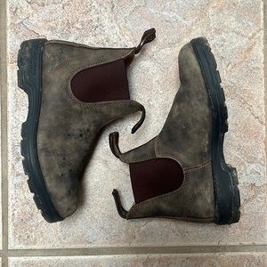 Blundstone 585 Rustic Brown Chelsea Boots Size 7.5